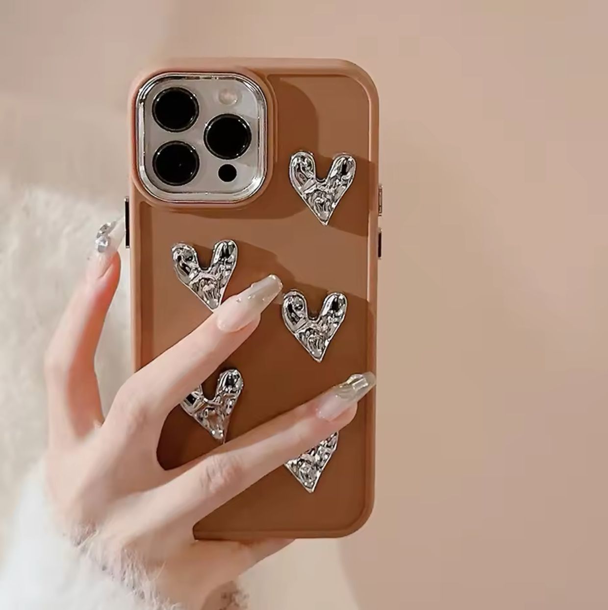 Husa iPhone Crystal Hearts