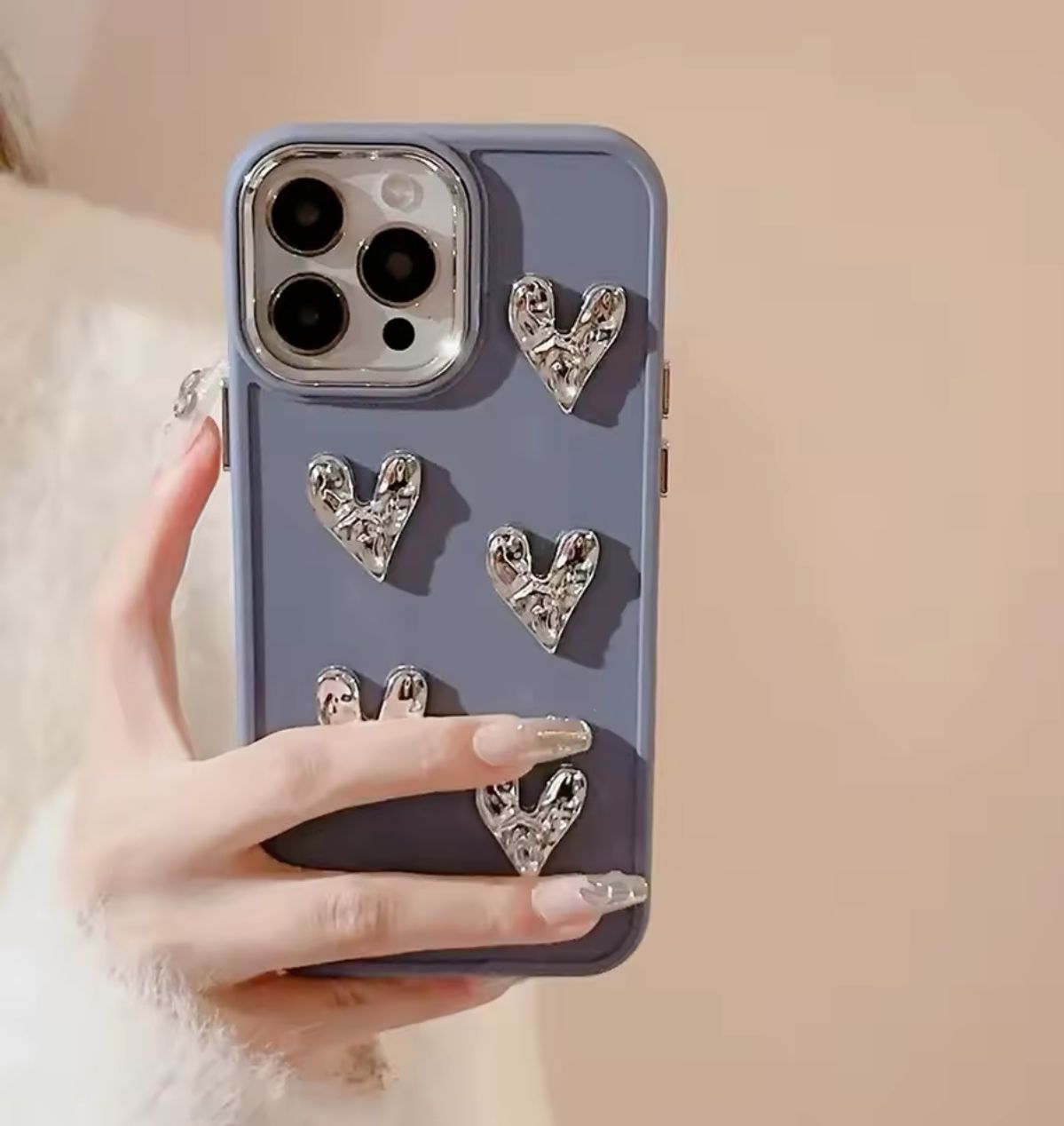 Husa iPhone Crystal Hearts