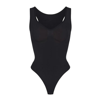 Scoop Neck Thong Bodysuit