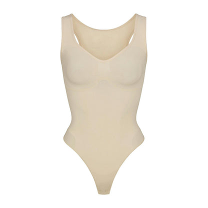 Scoop Neck Thong Bodysuit